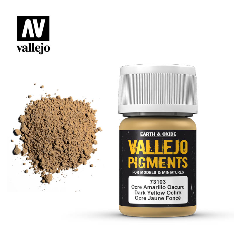 Vallejo pigment - DARK YELLOW OCRE 73103, 35ml