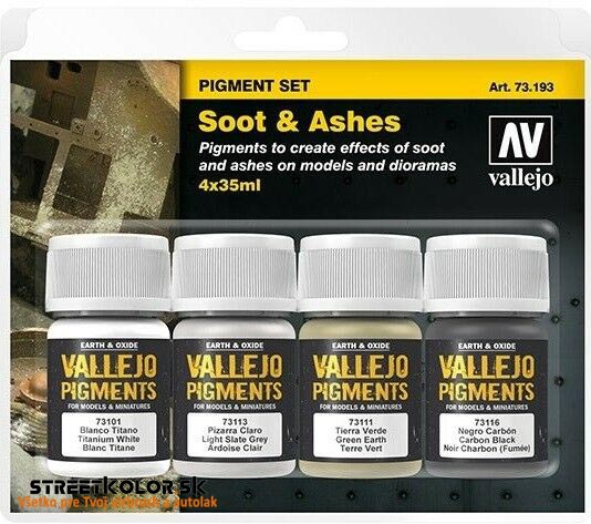 Vallejo Set Soot and Ashes  73193  4 x 30ml