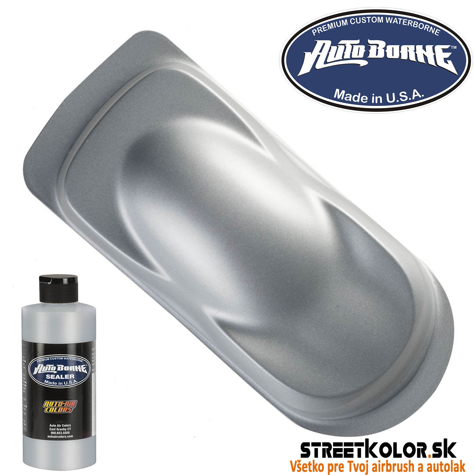 AutoBorne 6013Strieborný základ, 480ml