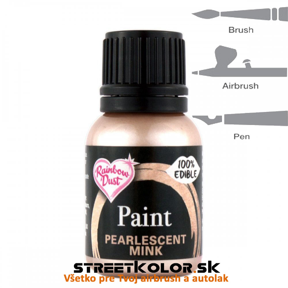 Potravinárska farba metalická Rainbow Dust piesková, 25 gramov