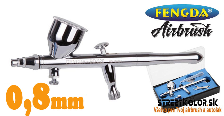 Airbrush pištoľ FENGDA® BD-320 0,8mm so samocentrovacou tryskou