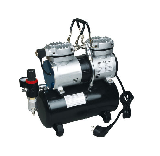 Dvojvalcový airbrush kompresor HSENG ® AS-196