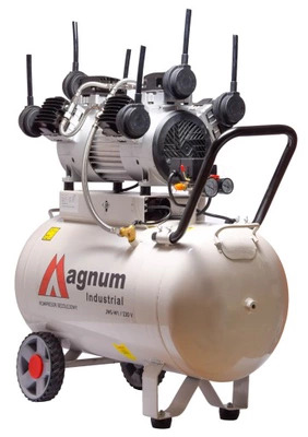 Magnum JWS-W3, Bezolejový kompresor, iba 72dB, výkon až 500l/min, zásobník: 100L