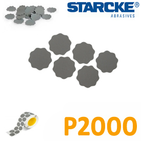 Brúsna nalepovacia kvetinka P2000, Starcke, Priemer 35mm, Suché a mokré brúsenie