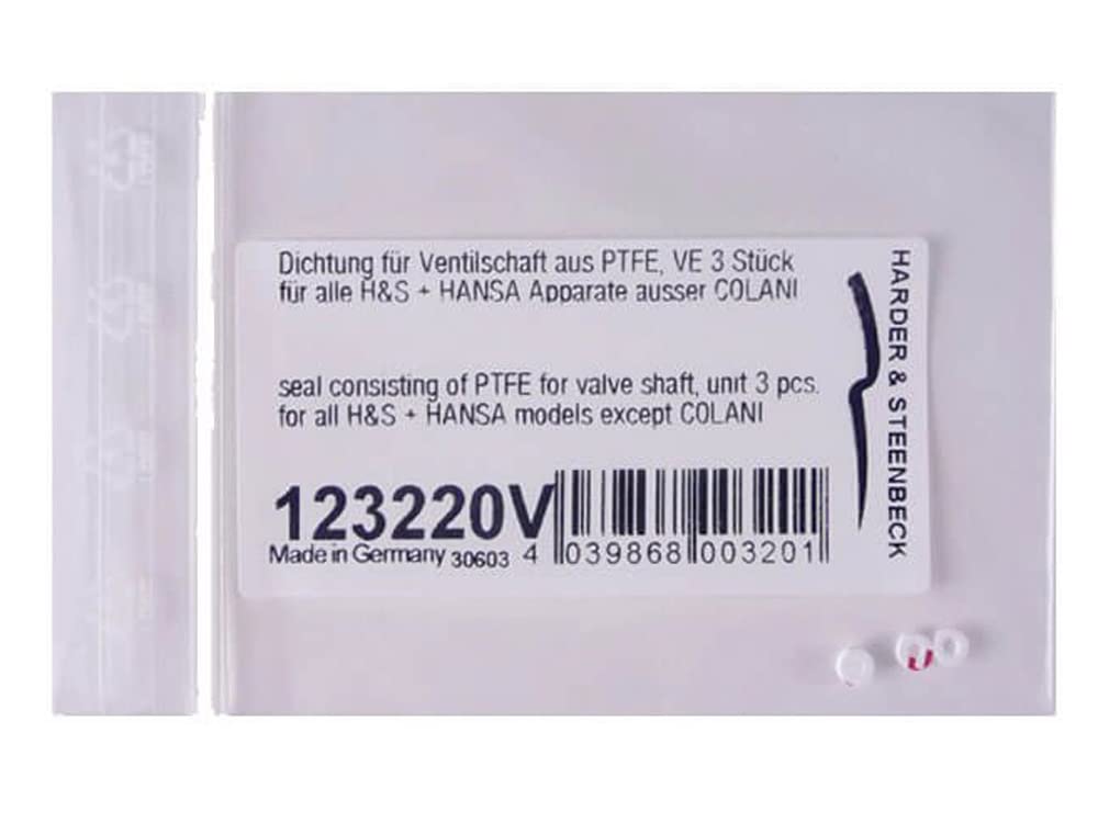 HARDER & STEENBECK 123220V pre všetky modely + HANSA (okrem COLANI)