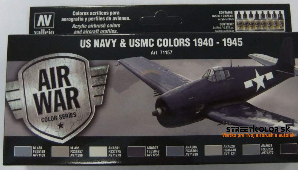 Vallejo WWII USN Aircraft Model Air Paint, 17ml