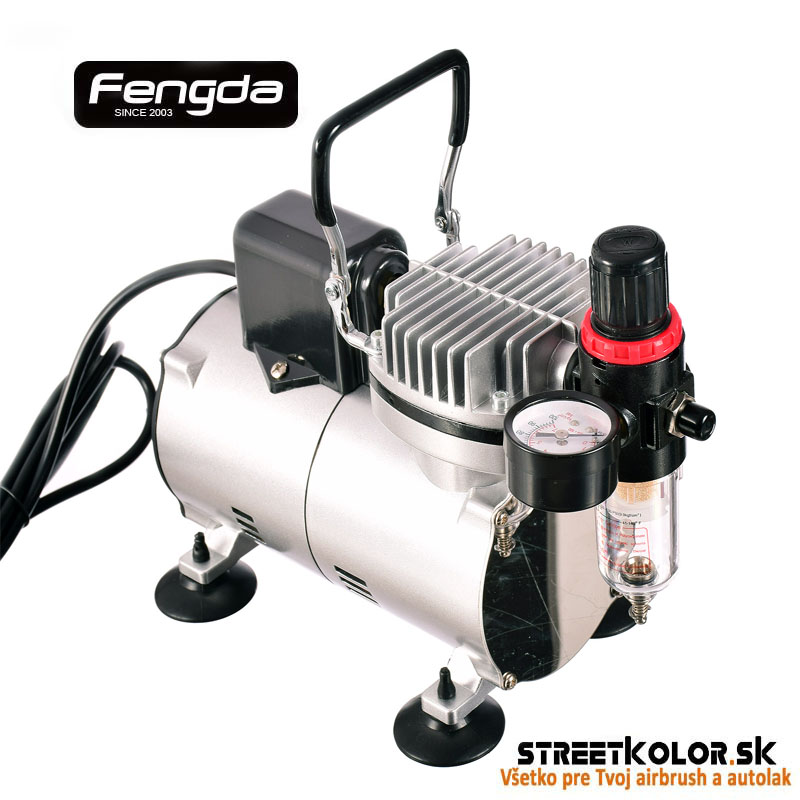 Airbrush kompresor FENGDA ® AS18-2S s ventilátorom