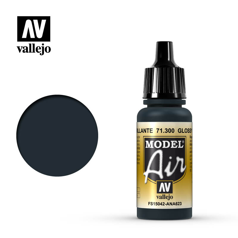 Vallejo 71.300 GLOSSY SEA BLUE akrylová airbrush farba 17 ml