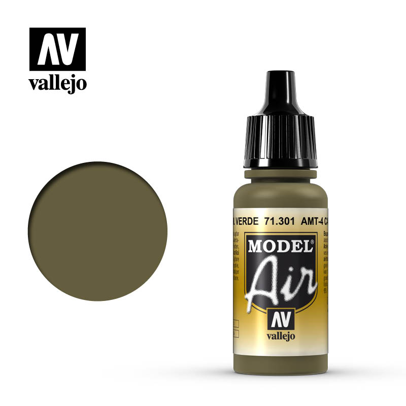 Vallejo 71.301 AMT-4 Camouflage Green akrylová airbrush farba 17 ml