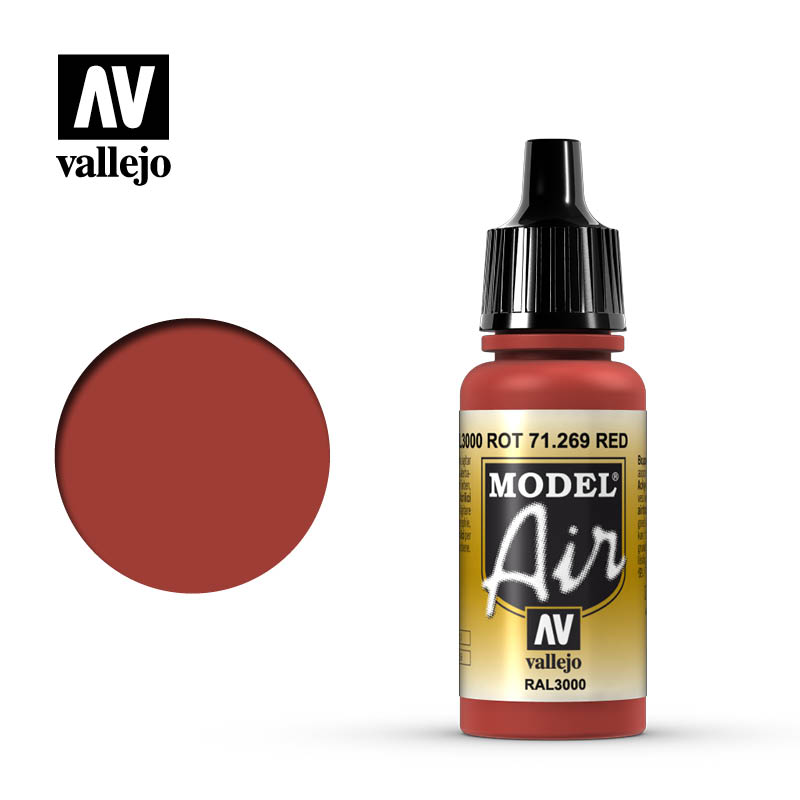 Vallejo 71.269 červená akrylová airbrush farba 17 ml