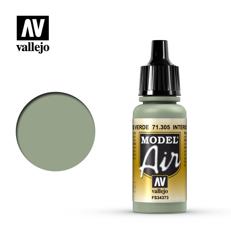 Vallejo 71.305 interiérová sivozelená akrylová airbrush farba 17 ml