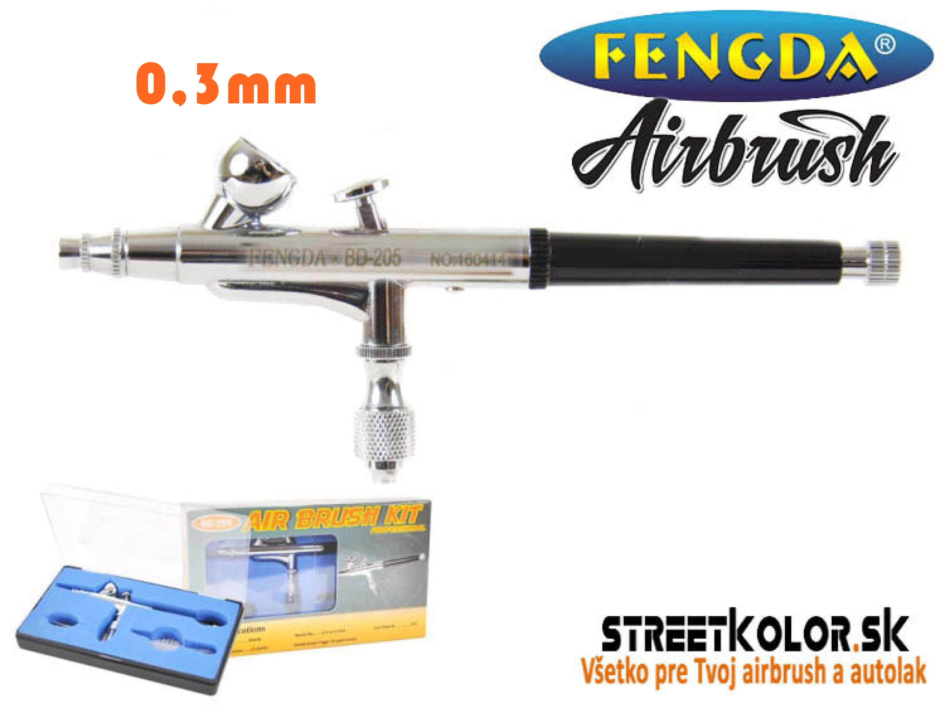 Airbrush pištoľ FENGDA ® BD-205 0,3 mm