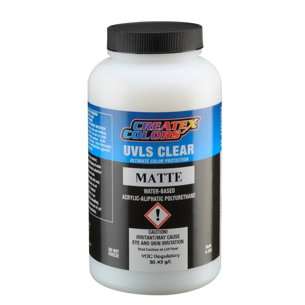 CreateX UVLS 4052 Matný odolný polyuretánový lak pre interiér, exteriér, 480ml