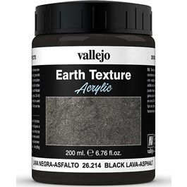 Vallejo Diorama Effects  Black Lava 200 ml.