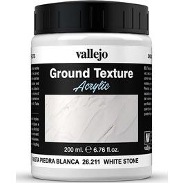 Vallejo Diorama Effects  White Stone Paste 200 ml.