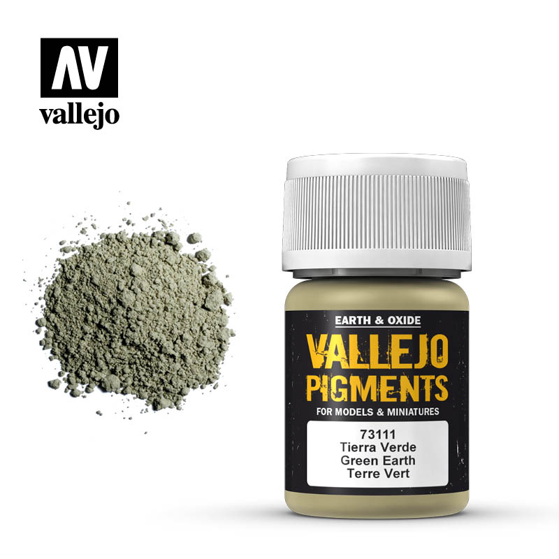 Vallejo pigment - GREEN EARTH 73111, 35ml