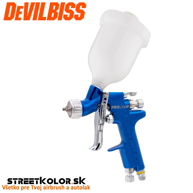 DeVilbiss PROLite S pre malé opravy (55-135l/min.) Nádržka: 250ml