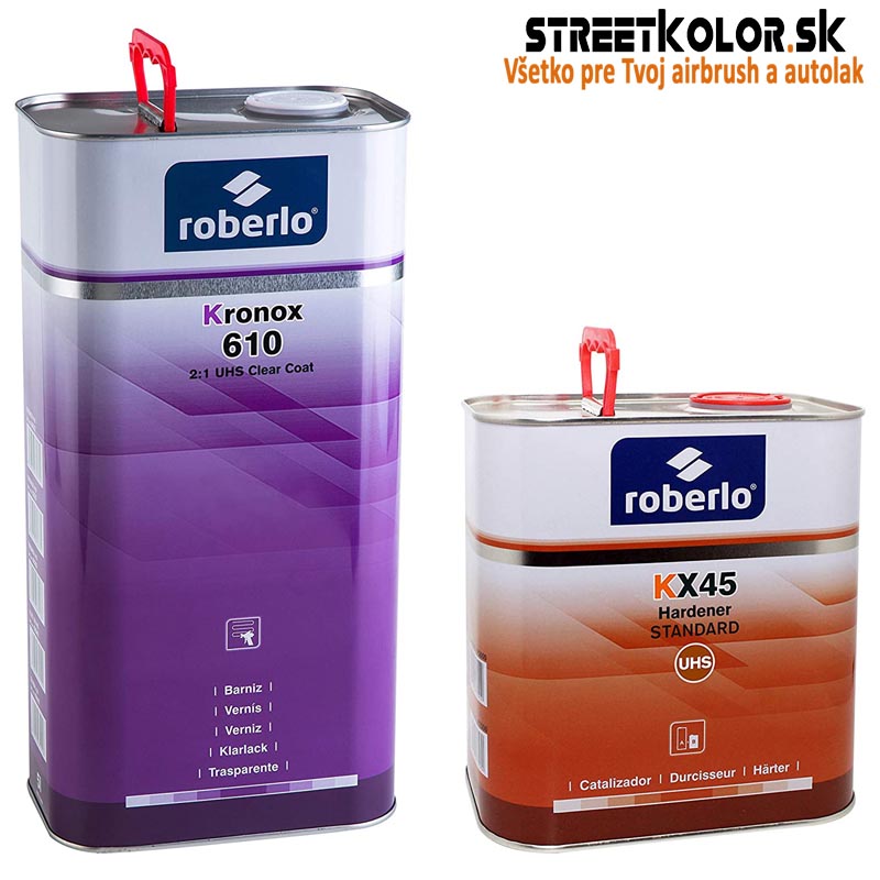 UHS LAK ROBERLO KRONOX 610 Extra vysoký lesk 2:1, 1 liter laku + 0,5l tužidla 