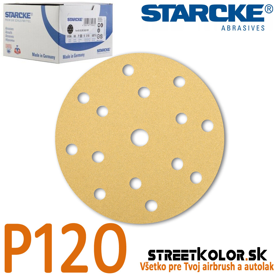 Starcke Brúsny disk P120, 150mm, 15 dier, 100ks
