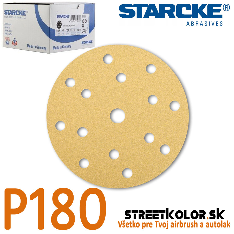 Starcke Brúsny disk P180, 150mm, 15 dier, 100ks