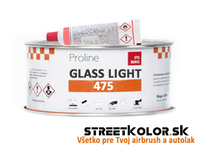 Tmel so sklenným vláknom PROLINE 475 GLASS LIGHT, hmotnosť: 1000 g