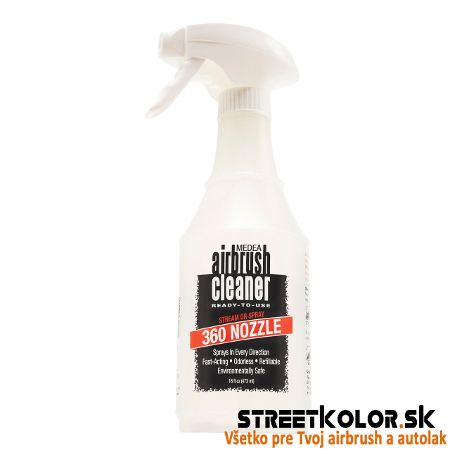 Airbrush čistič Iwata 473ml pre airbrush v rozprašovači s 360° tryskou