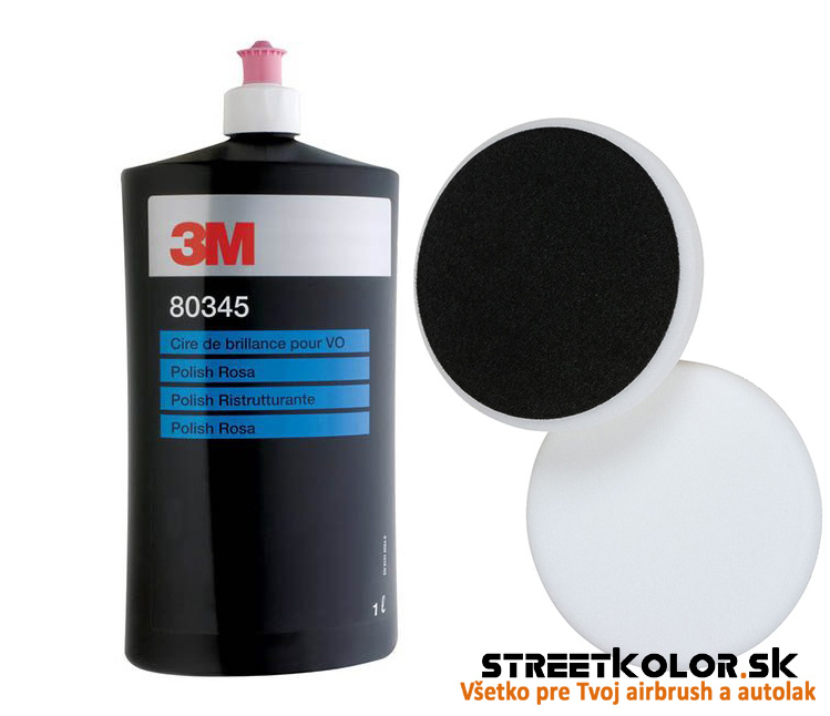 3M™ Ochranný vosk Polish Rosa 80345, 1000ml + finálny leštiaci kotúč, 150mm