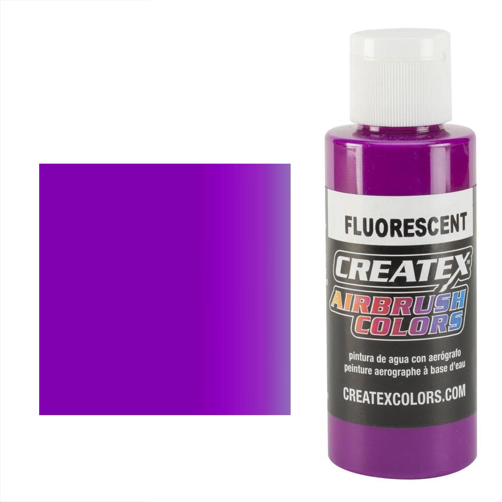 CreateX 5401 Fialová Fluorescenčná airbrush farba 60ml