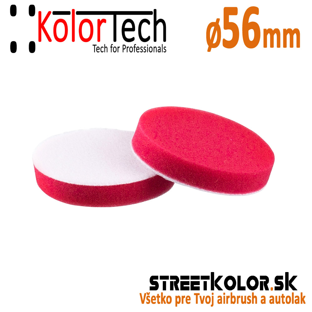 Penový kotúč mäkký červený KolorTech SUPERPAD SOFT,  Ø 56mm