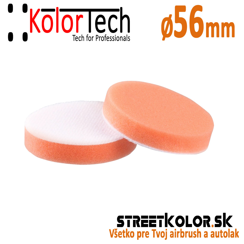 Penový kotúč stredne tvrdý oranžový KolorTech SUPERPAD MEDIUM HARD,  Ø 56mm