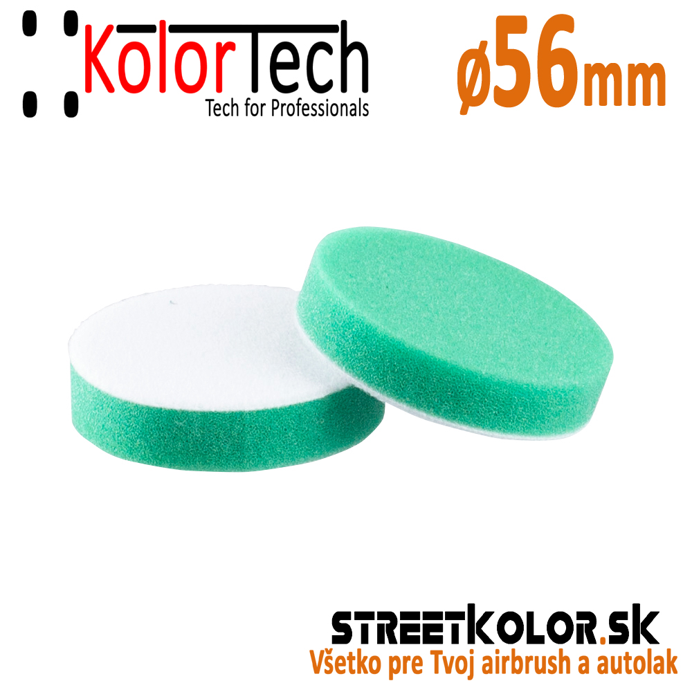 Penový kotúč extra tvrdý brúsny zelený KolorTech SUPERPAD HARD ABRASIVE,  Ø 56mm