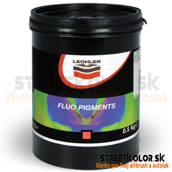 Lechler LQ179119 fluo Signálny pigment Červený - vysokokvalitný, 500 gramov