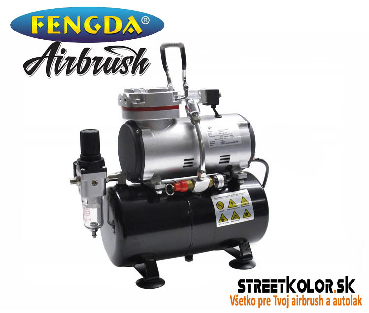 Airbrush kompresor FENGDA AS-189, Výkon až 6 barov