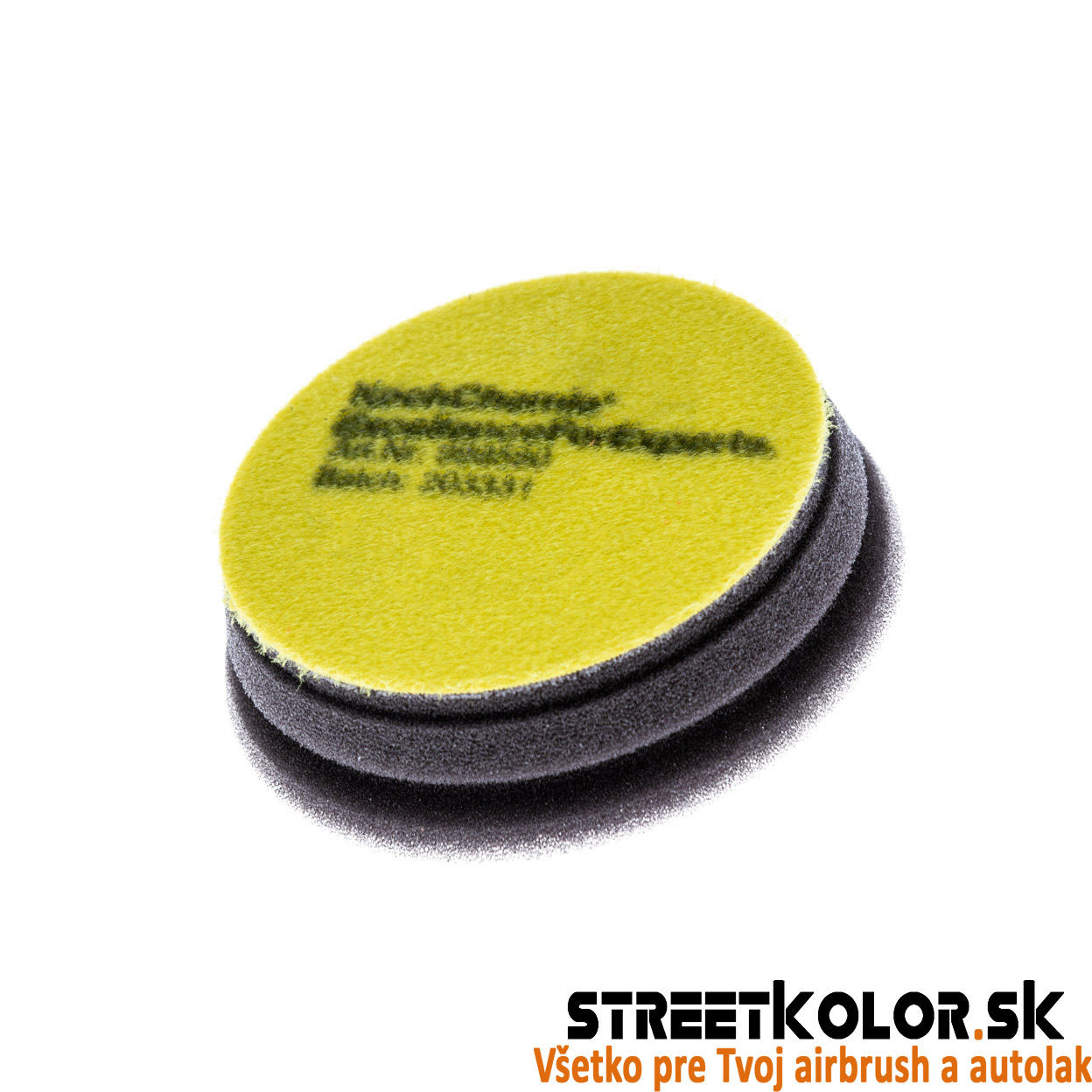 KochChemie Stredne tvrdý žltý leštiaci kotúč Fine Cut Pad 76 x 23 mm