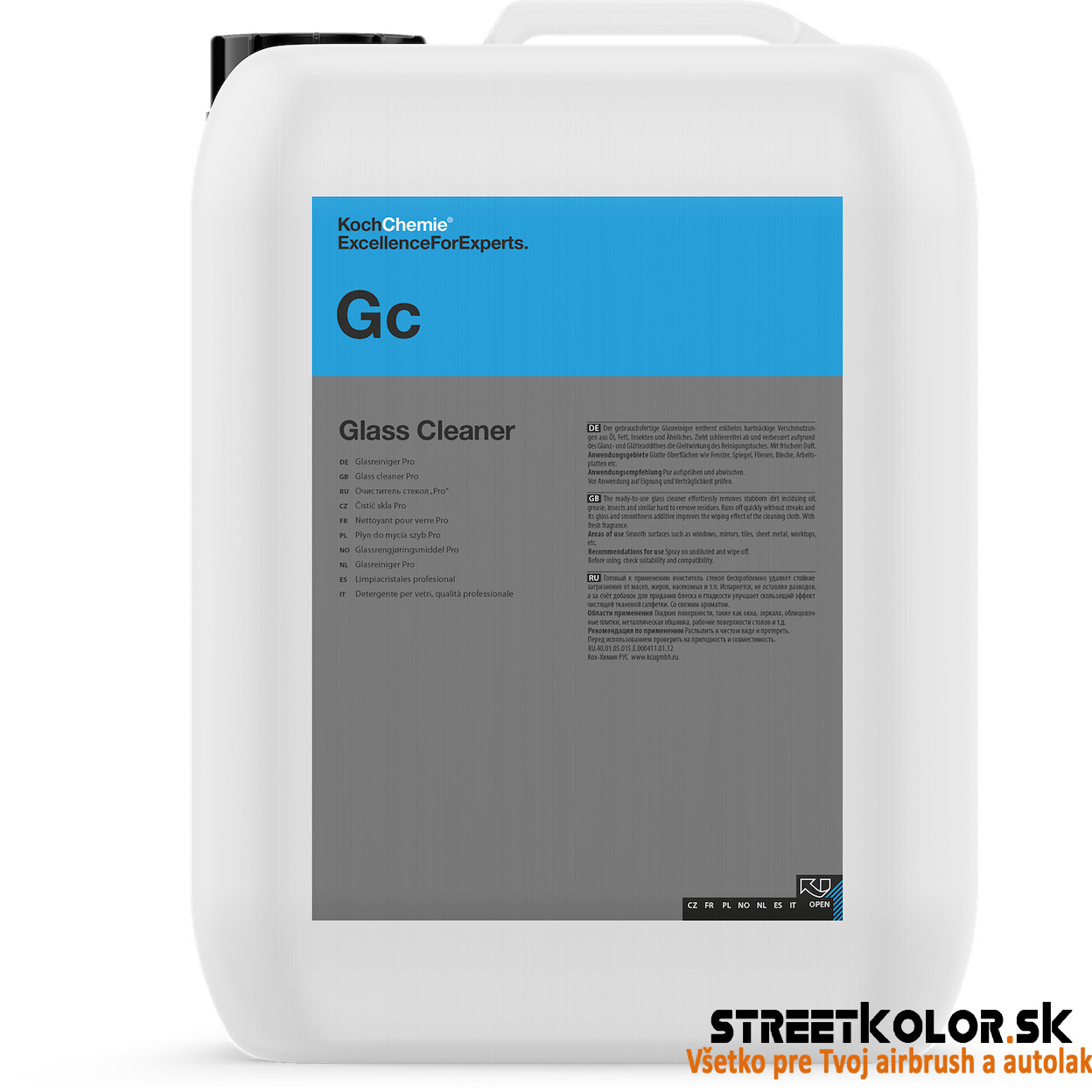 KochChemie Gc Koncentrovaný čistič skla Glass Cleaner  10 L