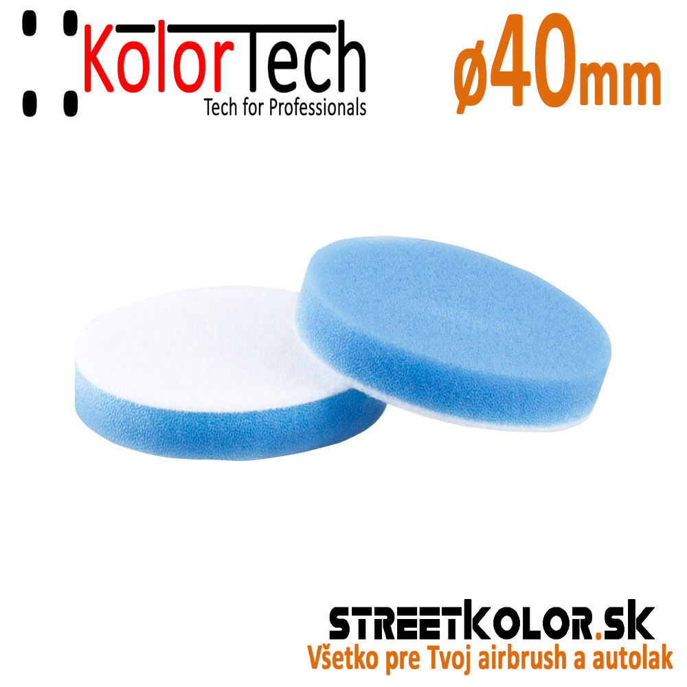 Penový kotúč tvrdý brúsny modrý KolorTech SUPERPAD MEDIUM ABRASIVE,  Ø 40mm