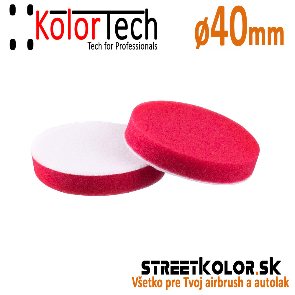 Penový kotúč mäkký červený KolorTech SUPERPAD SOFT,  Ø 40mm