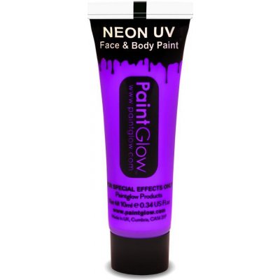 UV Fluorescenčná farba fialová na telo a tvár, 10ml