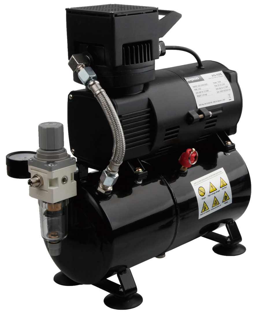 Airbrush kompresor FENGDA ® AG-426 s dvomi ventilátormi pre maximálne chladenie