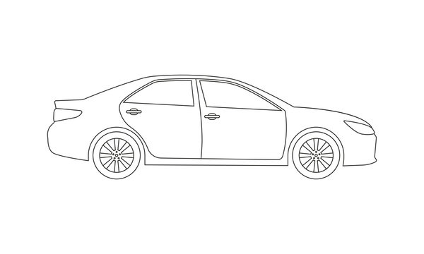 Sedan: Kompletný set: Plnič, farba, lak pre sedan strednej triedy  