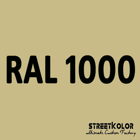 RAL 1000 uretánová auto farba lesklá alebo matná 1 liter + tužidlo + riedidlo