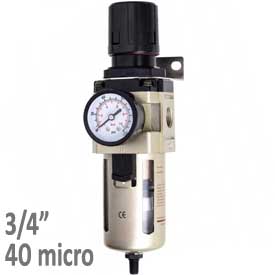 Regulátor tlaku s filtrom AW4000-06D, Závit:3/4", Autovypúšťací ventil, 40 mikro