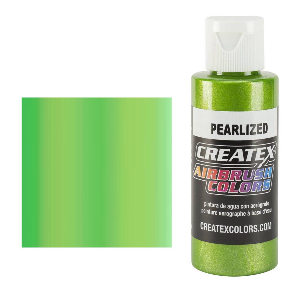 CreateX 5317 fresh Zelená Perleťová airbrush farba 60 ml
