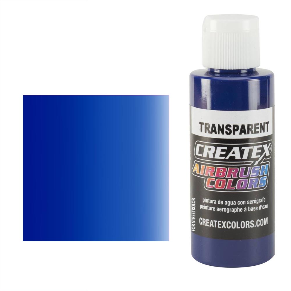 CreateX 5106 Modrá Tmavá priehľadná airbrush farba 60ml
