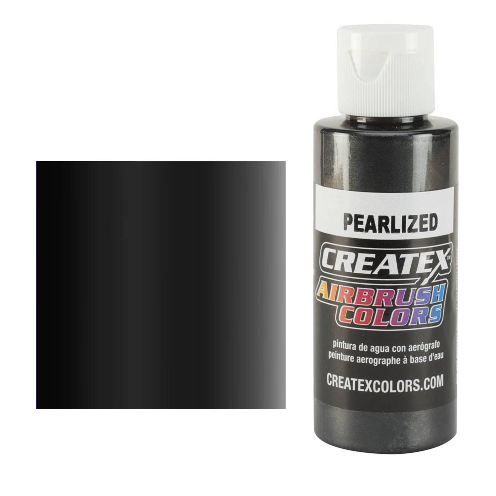 CreateX 5315 Čierna perleťová airbrush farba 60 ml