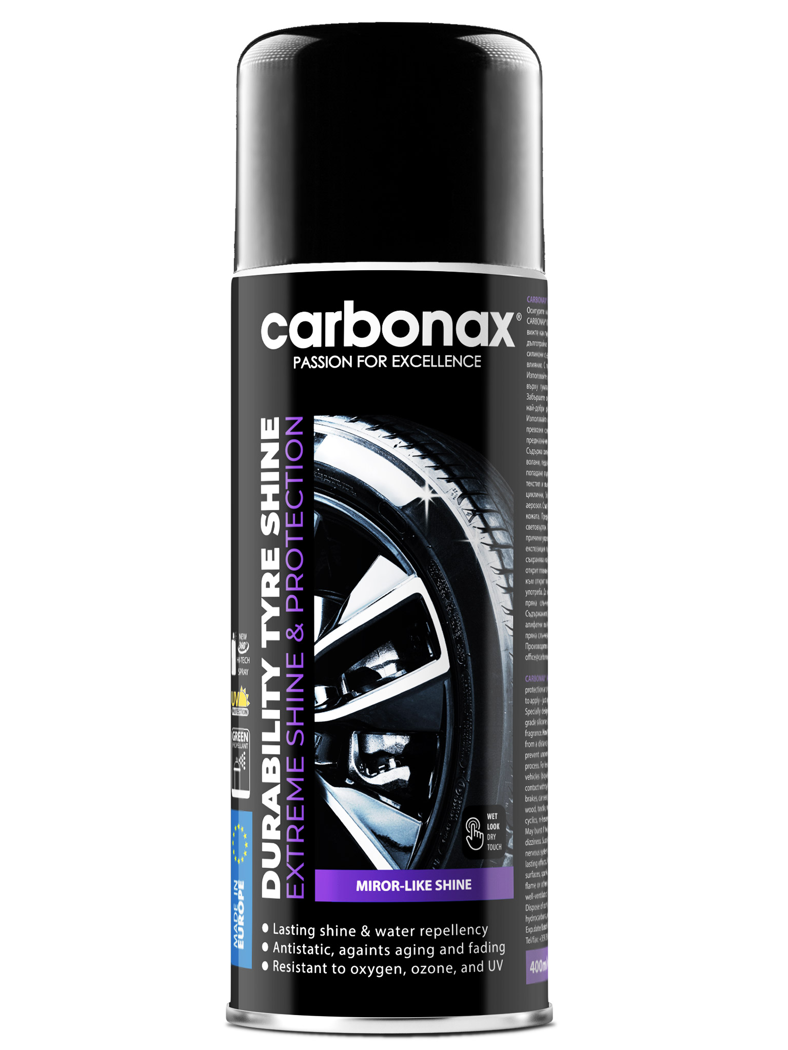 CARBONAX® Durability Tyre Shine, objem: 400ml