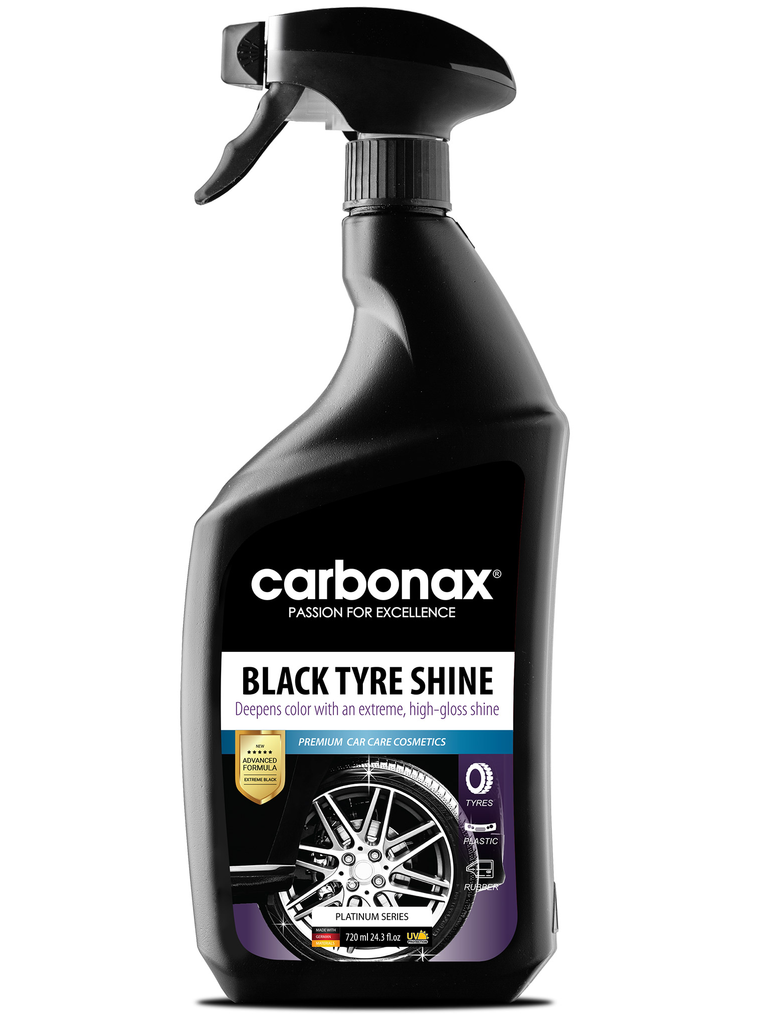 CARBONAX® sprej na pneumatiky s leskom, 720ml