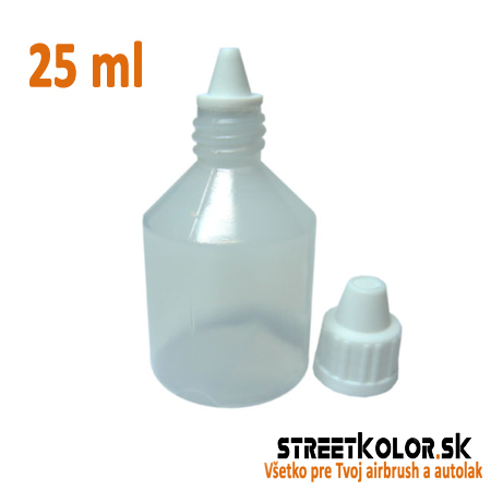 Bralenka / Fľaštička plastová  25 ml pre airbrush farbu