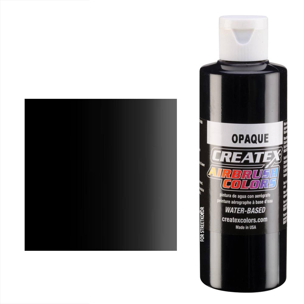CreateX Čierna 5211 Nepriehľadná 120ml airbrush farba