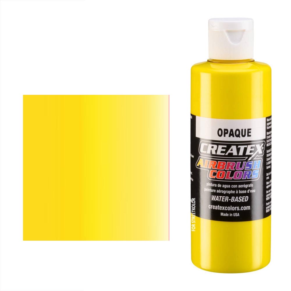 CreateX Žltá 5204 Nepriehľadná 120ml airbrush farba